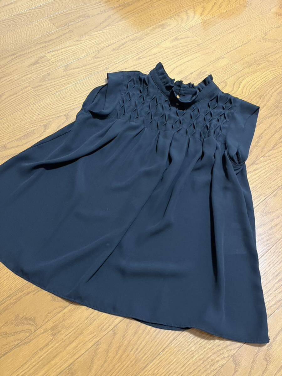 美品AGbyアクアガールノースリーブMブラック
