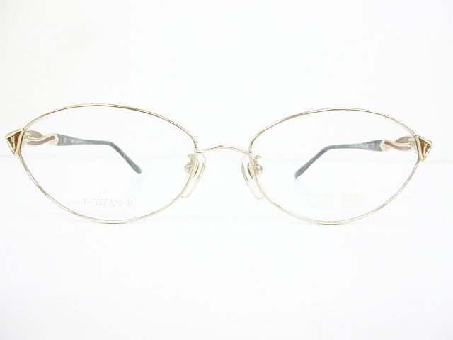 ∞ DAKS ダックス 眼鏡 メガネフレーム DA25220 55□17-135 メタル チタン フルリム ゴールド □H8