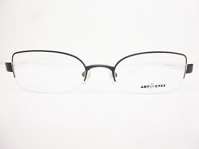 ∞ MUNIC EYEWEAR ミュニックアイウェア 眼鏡 メガネフレーム ART for EYES AE78 50□19 メタル ナイロール ブラック ホワイト □H8