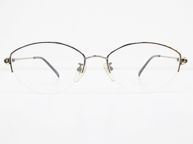 ∞ NINA RICCI ニナリッチ 眼鏡 メガネフレーム NR2658 54□17-130 メタル チタン ナイロール グレー □H8