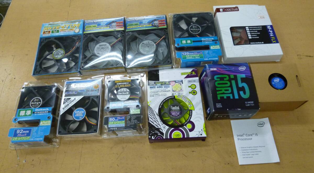 現状品 CPUファン ケースファン まとめて10台 PCパーツ [M-1212]◆送料無料（北海道・沖縄・離島を除く) 