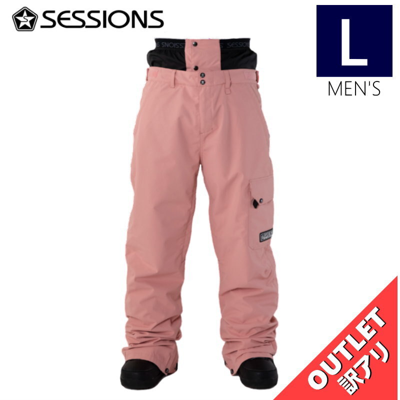 【アウトレット】23-24 SESSIONS SQUADRON STANDARD FIT PNT PINK Lサイズ メンズ スノーボード スキー スノボウェア パンツ PANT