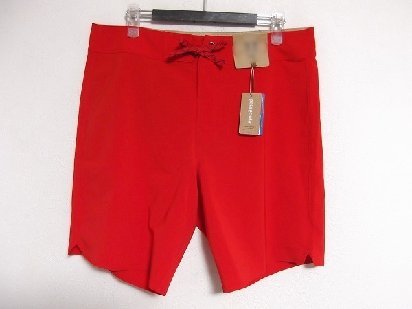 N7675未使用patagonia(パタゴニア)Men's Stretch Hydropeak Boardshortsメンズハイドロピークボードショーツ 18インチ(86696SP20)赤/34:35