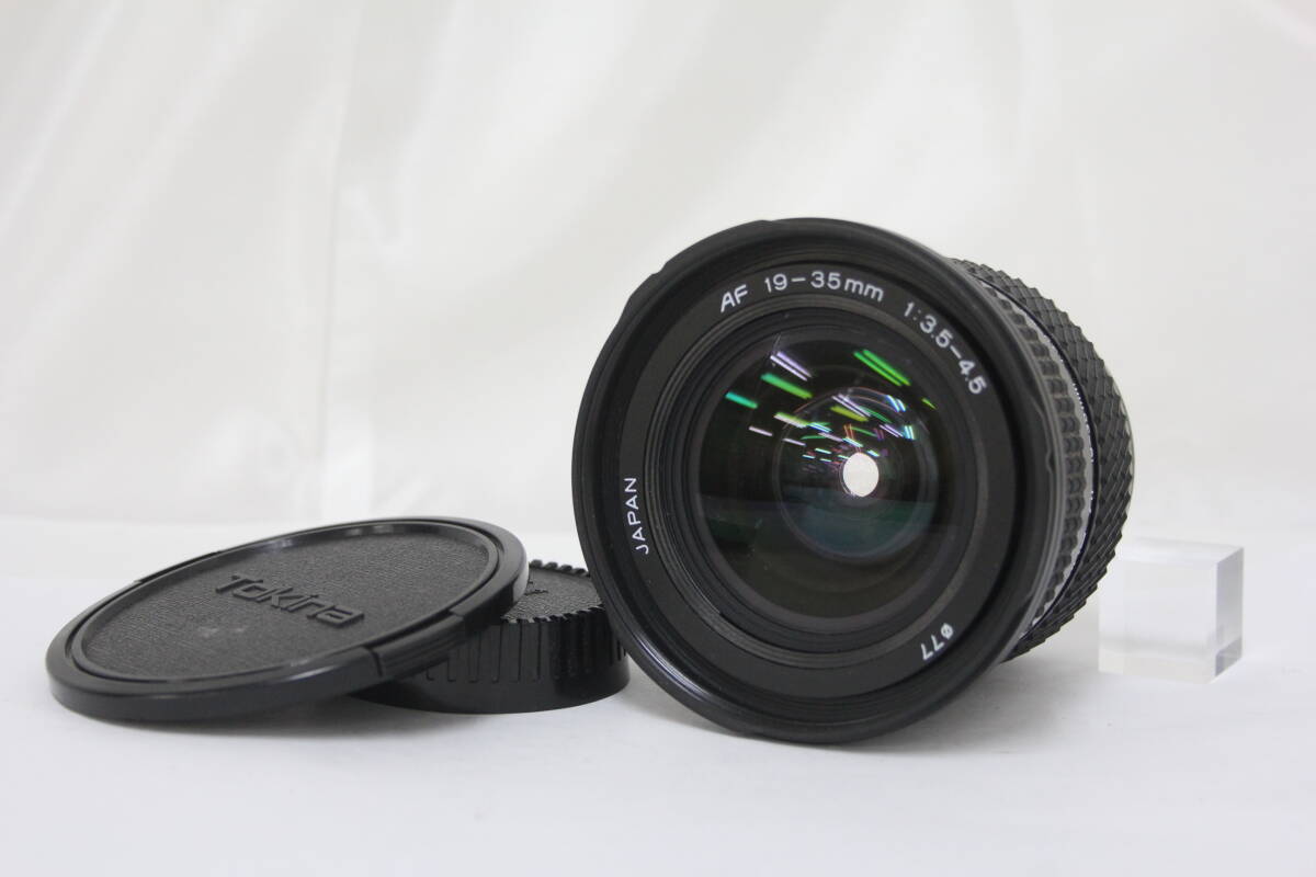 【外観美品】 トキナー Tokina AF 19-35mm F3.5-4.5 前後キャップ付き ペンタックスマウント レンズ v6170