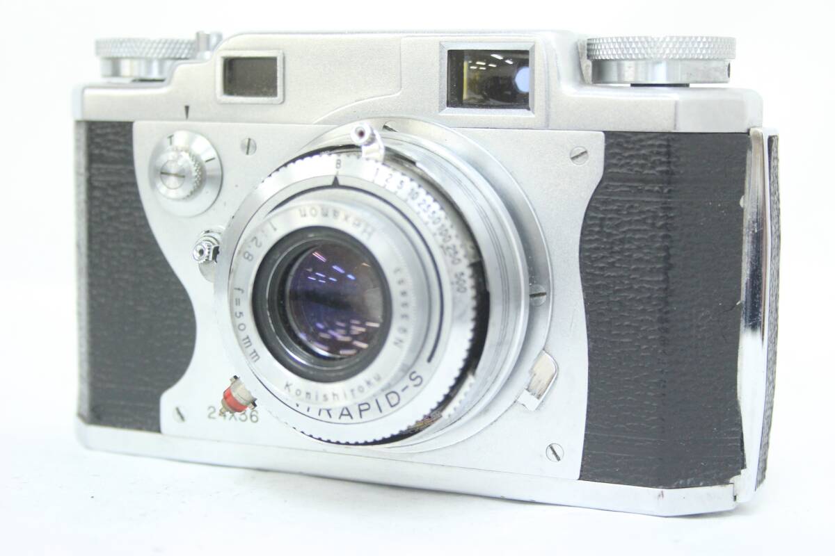 【返品保証】 コニカ Konica II 24x36 Hexanon 50mm F2.8 レンジファインダー カメラ v6868