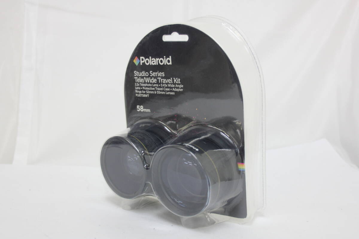 【未開封】Polaroid Studio Series Tele/Wide Travel Kit 58mm 2.2x Telephoto Lens レンズ v7323