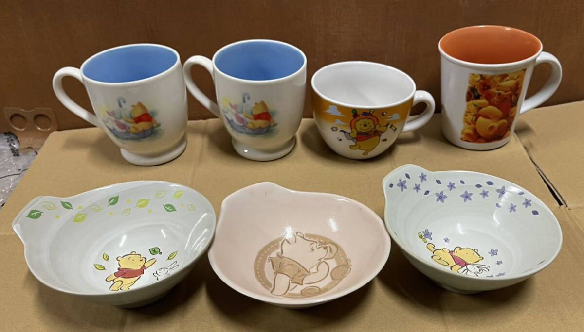 Winnie the Pooh KITCHEN STORE DISNEY マグカップ まったりマグ 小皿