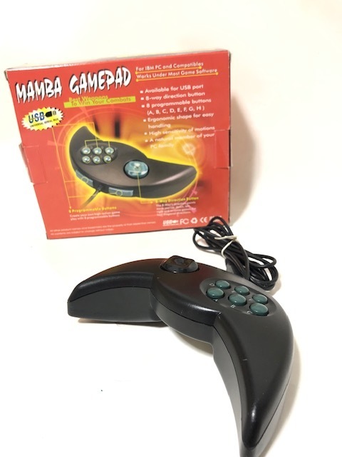 ☆Mamba Game USB MAMBA GAMEPAD USB ゲームパッド　中古　ジョイスティック　pcゲーム☆ 