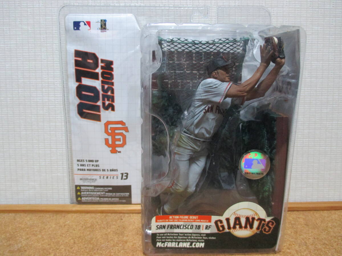 マクファーレンMLB13　モイゼス・アルー　サンフランシスコ・ジャイアンツ　フェンス付きフィギュア