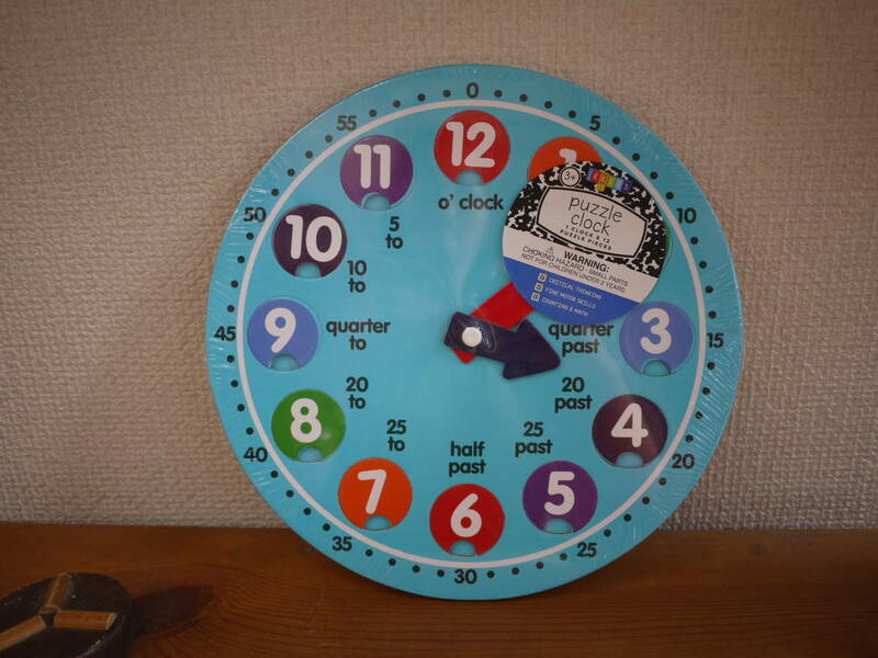 NY/新/即☆HORIZON☆知育玩具/時計・英語 パズル/Puzzle Clock