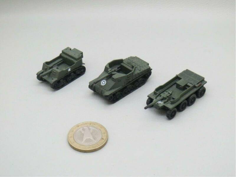 1/144 完成品 WWII USA T40+ T82HMC+ T55E1