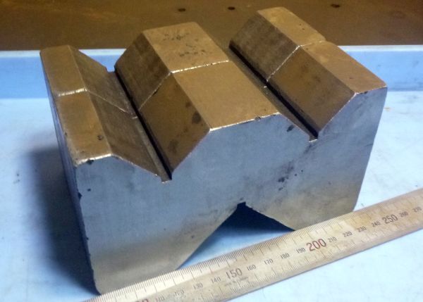 FB790 V W溝ブロック ヤゲン台 153.5×50.5×88 2点セット 中古