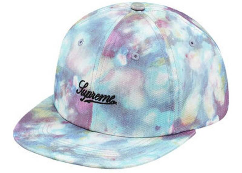 ★美品◆15AW SUPREME シュプリーム Liberty Twill 6-Panel CAP スクリプトロゴ リバティ キャップ