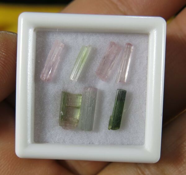 A　トルマリン⑥　結晶　アフガニスタン産　宝石　リシア電気石　リチウム ウオーターメロン