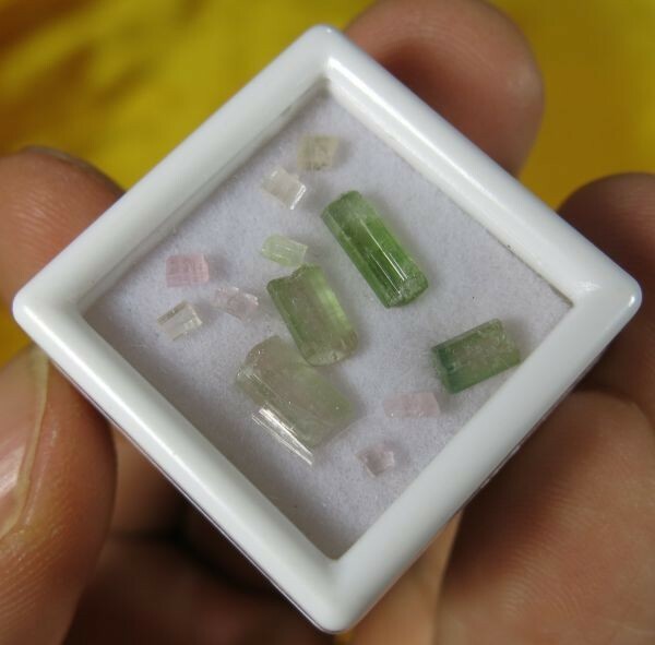 A　トルマリン④　結晶　アフガニスタン産　宝石　リシア電気石　リチウム ウオーターメロン