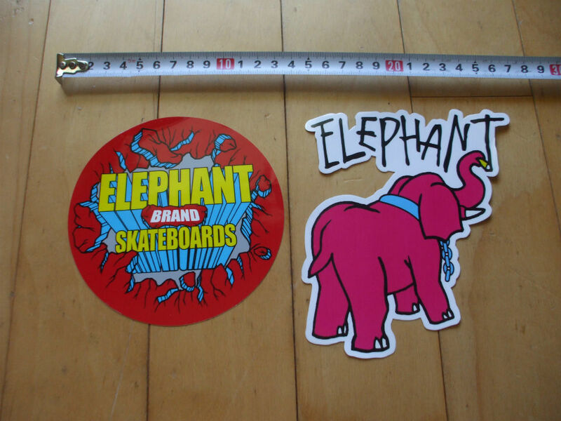 即決即決 ELEPHANT SKATE BOARDS エレファント スケートボード ステッカー セット ４