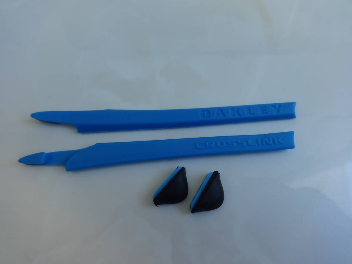 ★オークリー クロスリンク用★ イヤーソック・アジアンフィットノーズパッドセット EarSocks&Nose Pads CROSSLINK ターコイズブルー