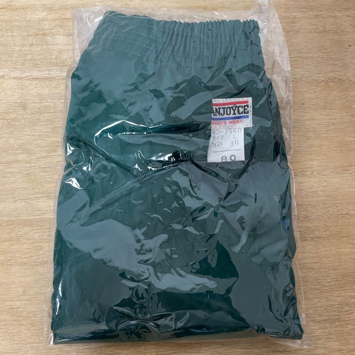 L SANJOYCE ショートパンツ グリーン サッカーパンツ ナイロンパンツ 体操服 短パン 学販品
