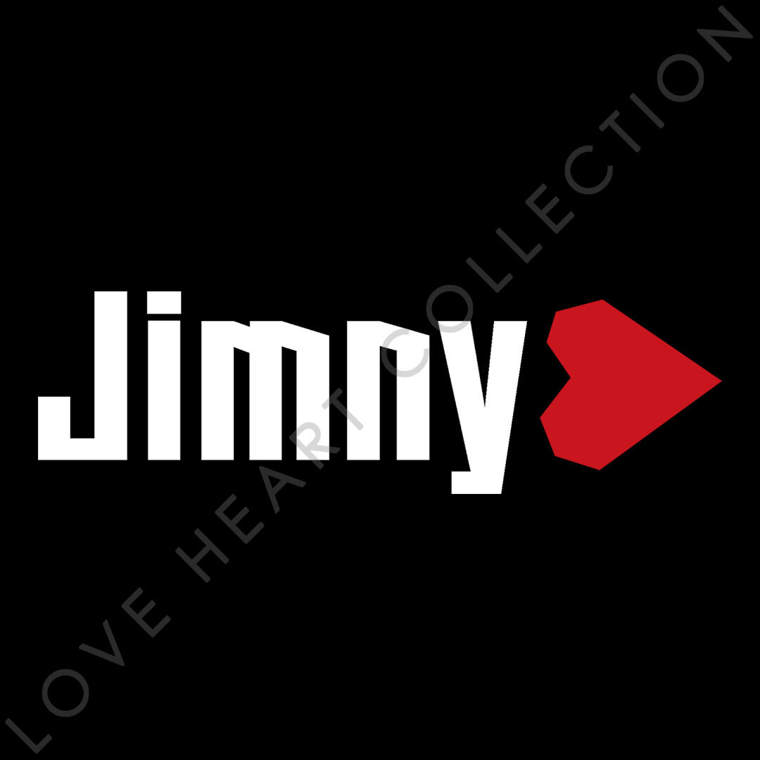 新品・未使用☆スズキ ジムニー　ハートステッカー ホワイト 1枚　LOVE HEART COLLECTION SUZUKI Jimny　切り文字|切文字|新品|送料無料