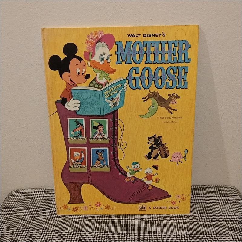 1970年代発行　Walt Disney's Mother Goose　ディズニー絵本　マザーグース　A GOLDEN BOOK