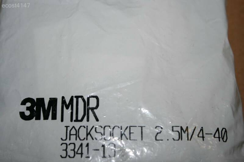 ★☆開封未使用★3M MDR Jacksocket 2.5M/4-40 3341-13 30pcs☆★