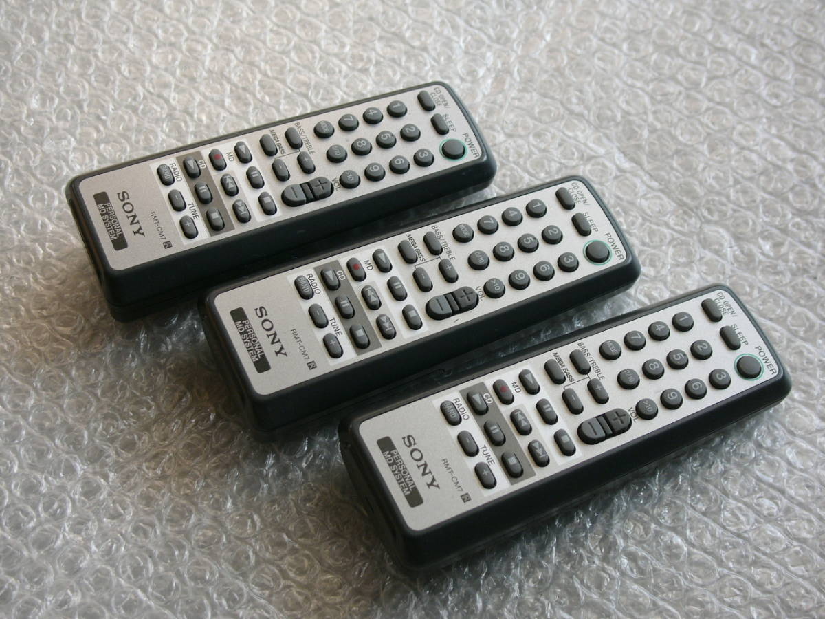 ♪SONY RMT-CM7 オーディオ リモコン×3個♪