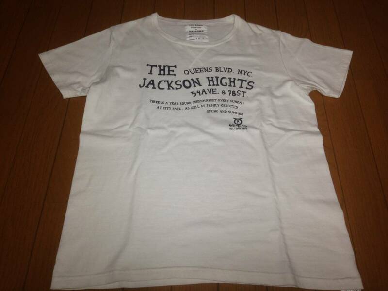 ジェネラルパブリック Tシャツ 2 GENERAL PUBLIC TOKYO SCHEME MANUFACTURED THE JACKSONS HIGHTS 日本製 白 ホワイト