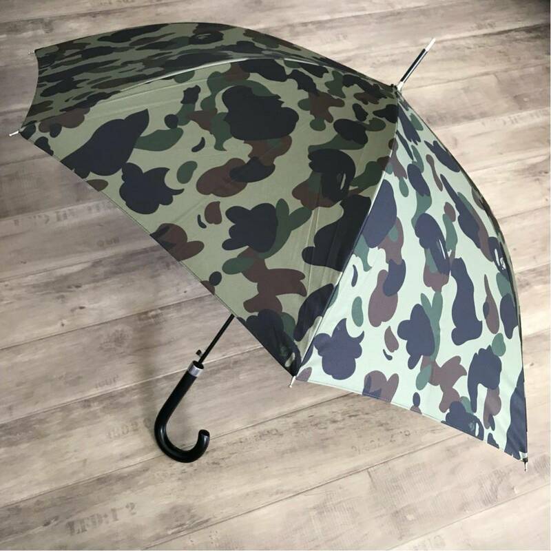 ★激レア★ 1st camo green 傘 a bathing ape bape エイプ ベイプ アベイシングエイプ umbrella カモフラ 迷彩 裏原宿 nowhere nigo