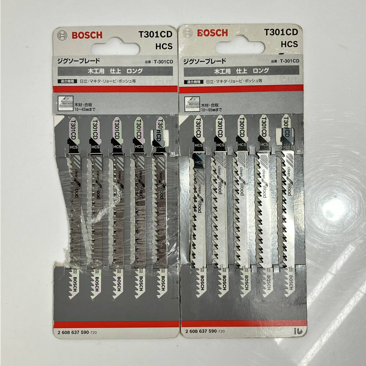 (志木)【新品/送料無料】2点セット★BOSCH/ボッシュ ジグソーブレード 替刃 T301CD HCS 品番:T-301CD 5本組×2 木工用 仕上 ロング