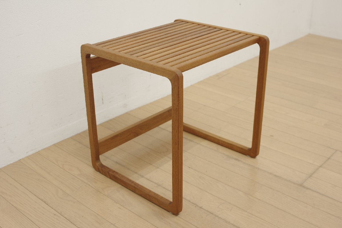 美品 アカセ木工 MASTERWAL マスターウォール ディッカー サイドテーブル ウォールナット無垢 リビング 寝室 書斎 幅45cm 廃盤モデル