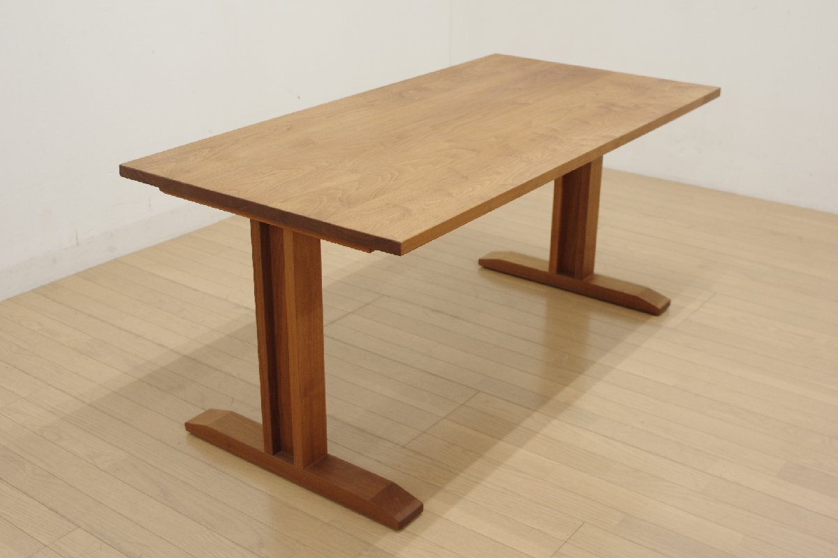 美品 展示品 アカセ木工 MASTERWAL マスターウォール RITZ リッツ ローダイニングテーブル ウォールナット無垢 モダン リビング 幅140cm