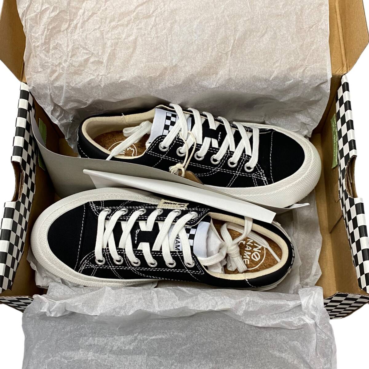 【未使用】NO NAME ノーネーム スニーカー リセット RESET-41113 ブラック 37(約23.5cm) レディーススニーカー 箱あり L73711RZZ