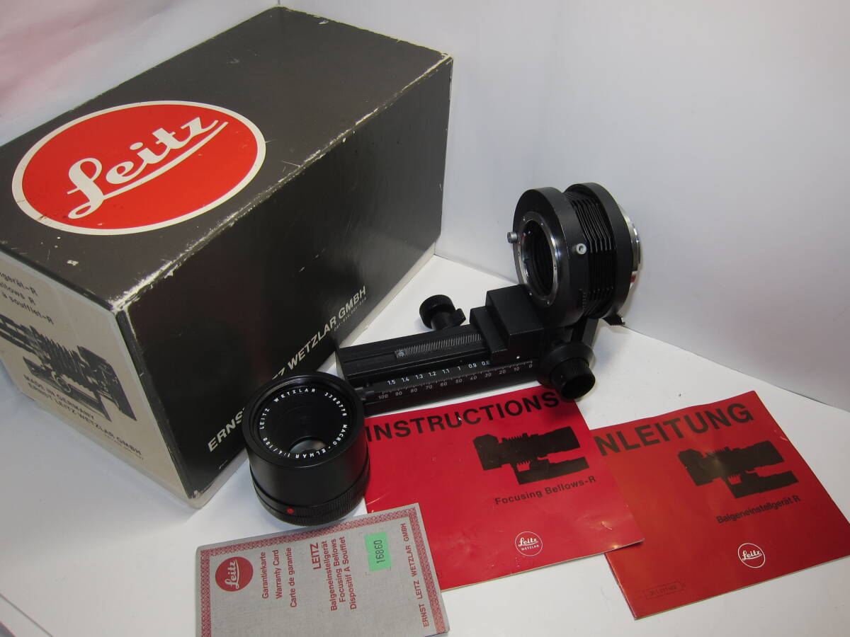 ライカ フォーカッシング ベローズ R ( MACRO-ELMAR 100mm f4付き) ■希少■ 10701