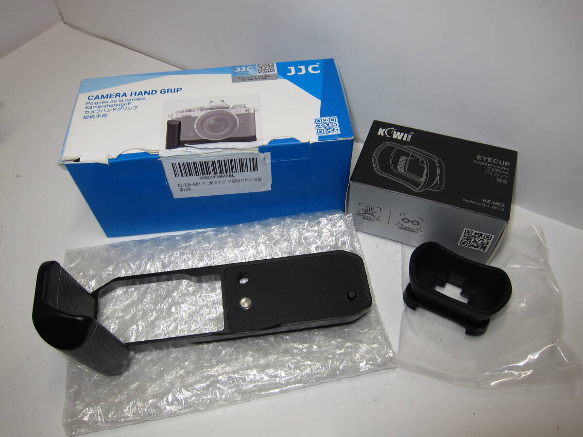 Nikon Z fc 用 JJC ハンドグリップ (Z fC-GR1 互換) ＋ 延長型アイカップ ■美品■ 10703