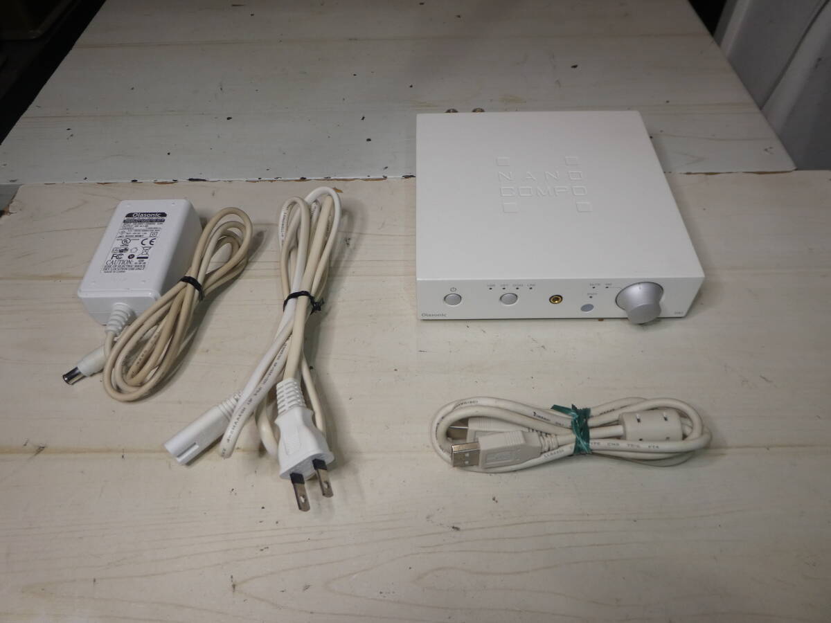 Olasonic nano-ua1 USB DAC内蔵プリメインアンプ ナノコンポ プラチナホワイト