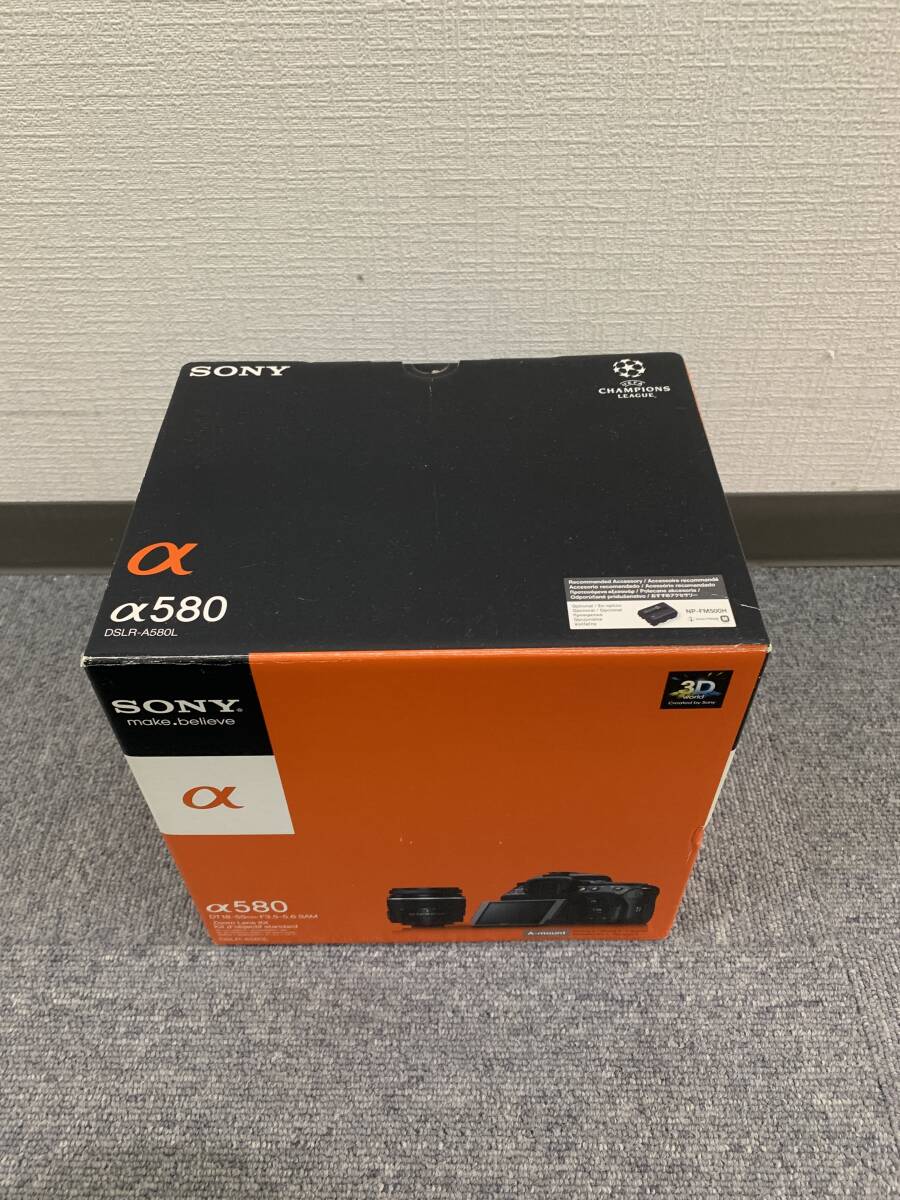 未使用品：α580レンズキット（ソニー最後の一眼レフ）