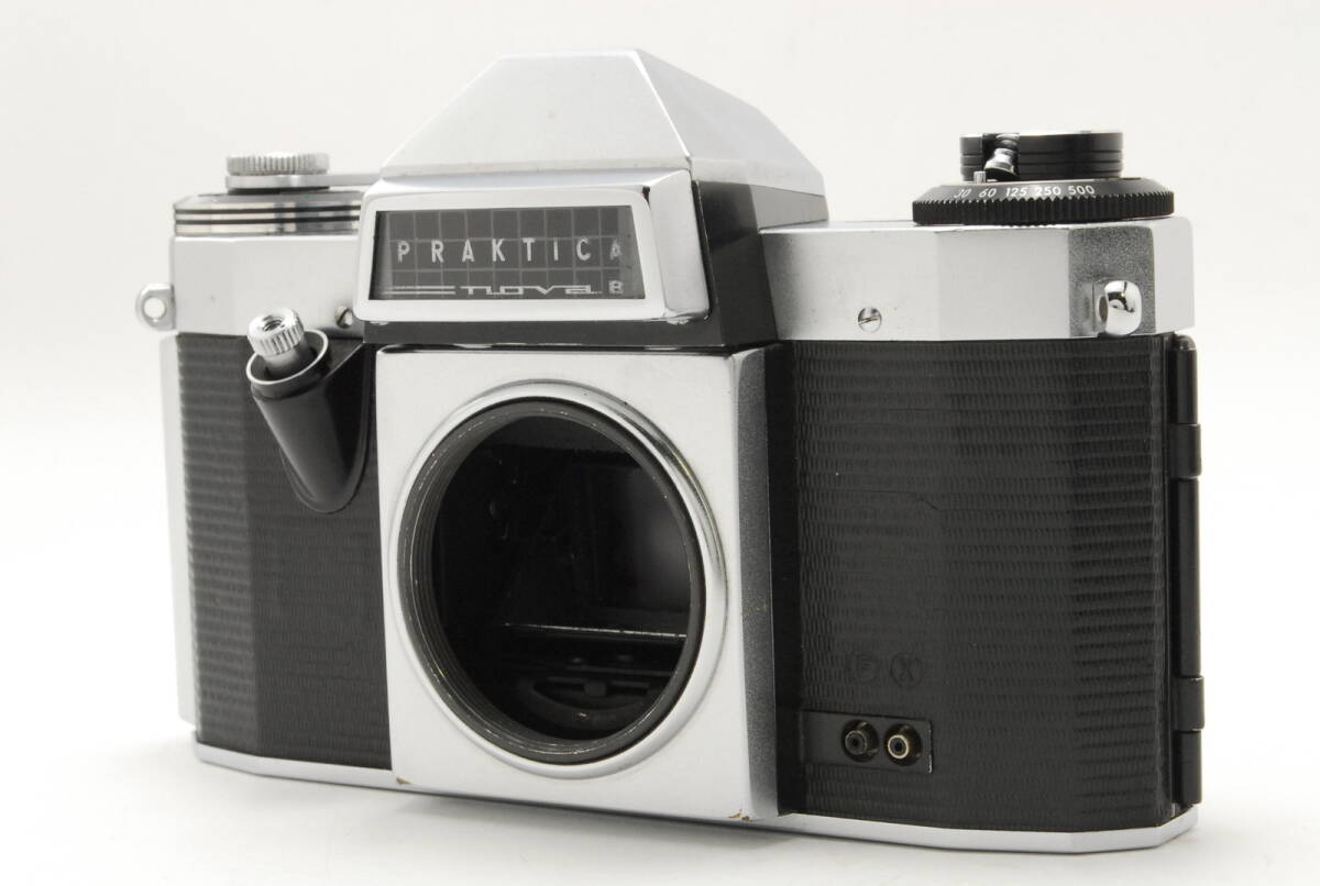 PRAKTICA nova B シルバー ボディ シャッター切れ、露出計動作しました。概ねキレイです。【現状渡し】