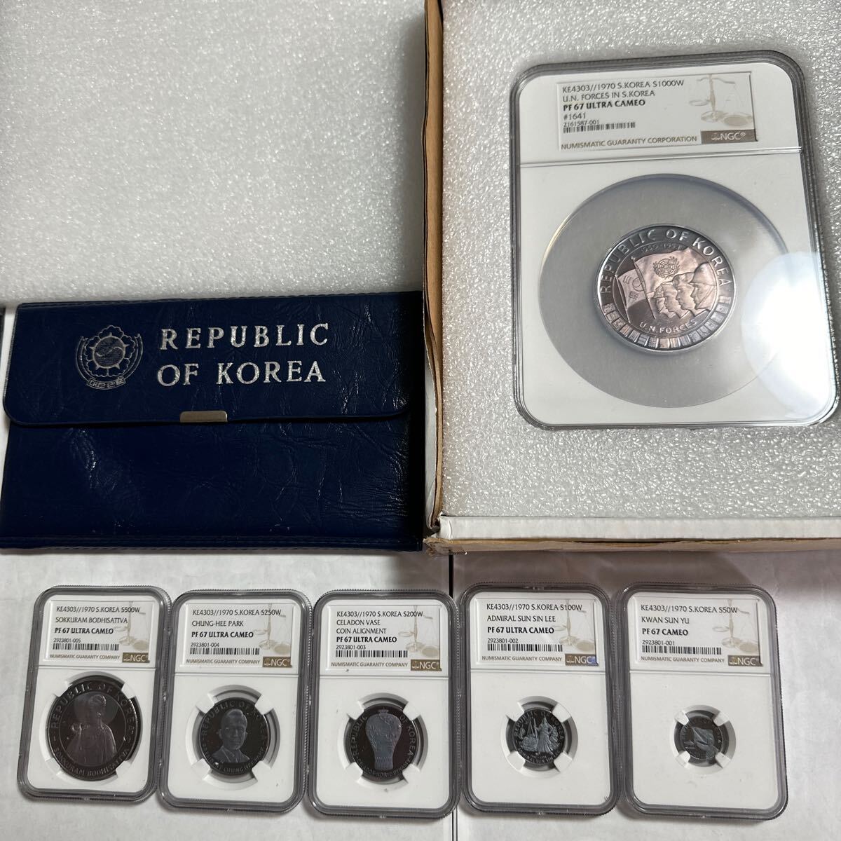 大韓プレミア銀貨republic of korea 超絶美トーン！希少品 朝鮮日本中国！最高品！グレードも最強！その他も色々出品中ですのでみてやって!