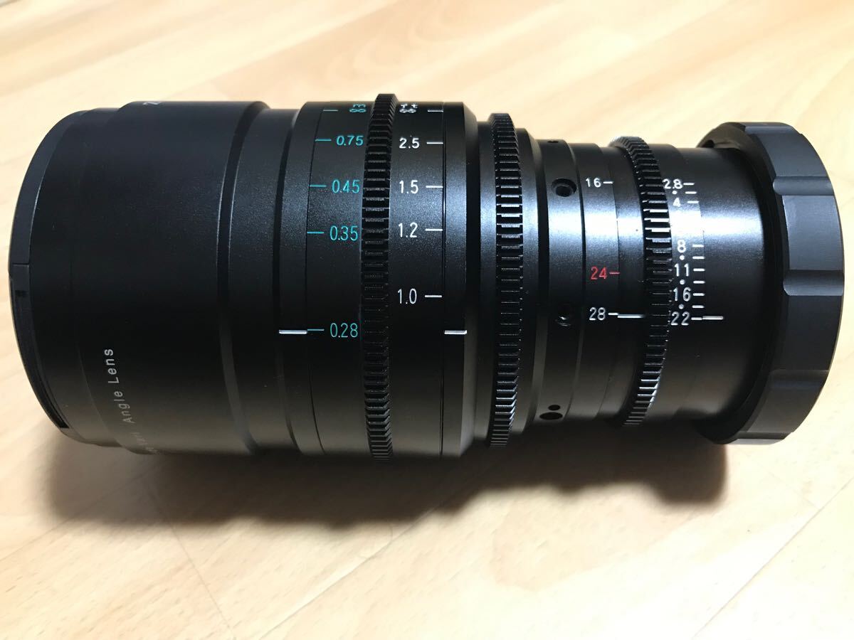実用中古動作品 Zunow 4K レンズ 16-28mm f2.8 FZ mount Sony PMW-F3 PMW-F5 PMW-F55 専用レンズ