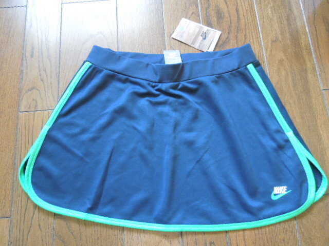Nike Women's Tennis Or Badminton Skirt Size M ナイキ スカート スコート Mサイズ ネイビー×グリーン レディース トレーニング テニス