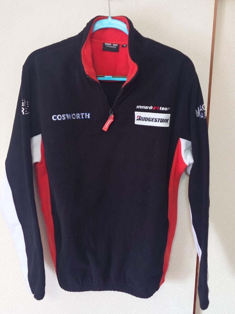 ミナルディ F1チーム コスワース zip スウェット ハーフジップ M 　