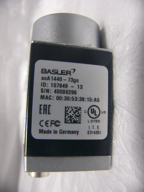 ★未使用に近い★ Basler acA1440-73gc 160万画素GigEカラーカメラ Cマウント FA産業用 45 Ba