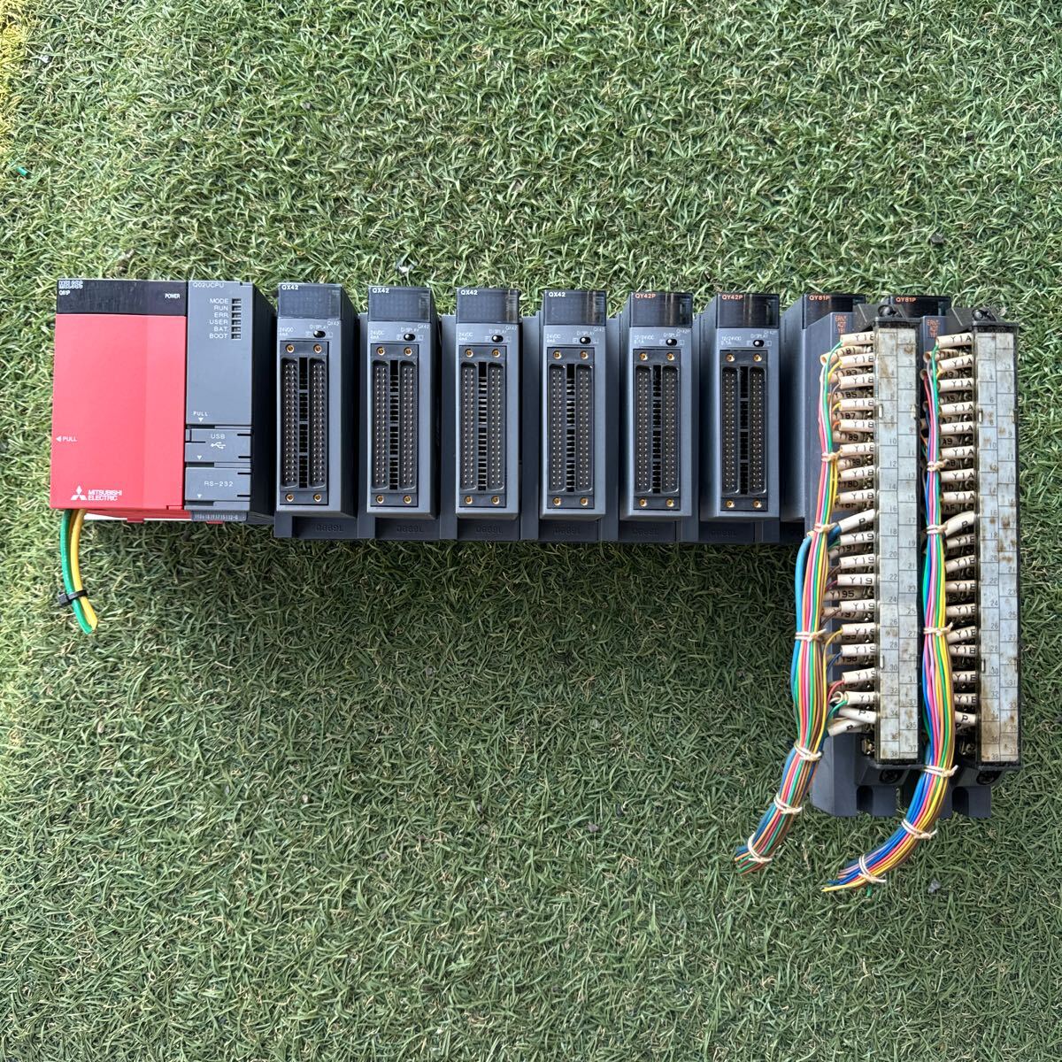 4K078 三菱電機　シーケンサ ベースユニット　Q61P ## Q02UCPU ## QX42x4 ## QY42Px2 ## QY81Px2 保証付き