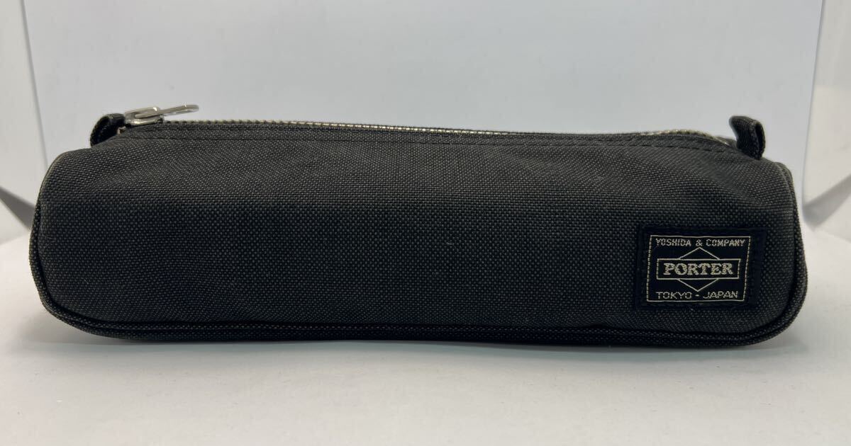 【中古品】PORTER ペンケース 吉田カバン 黒 CASE ポーチ 小物入れ 