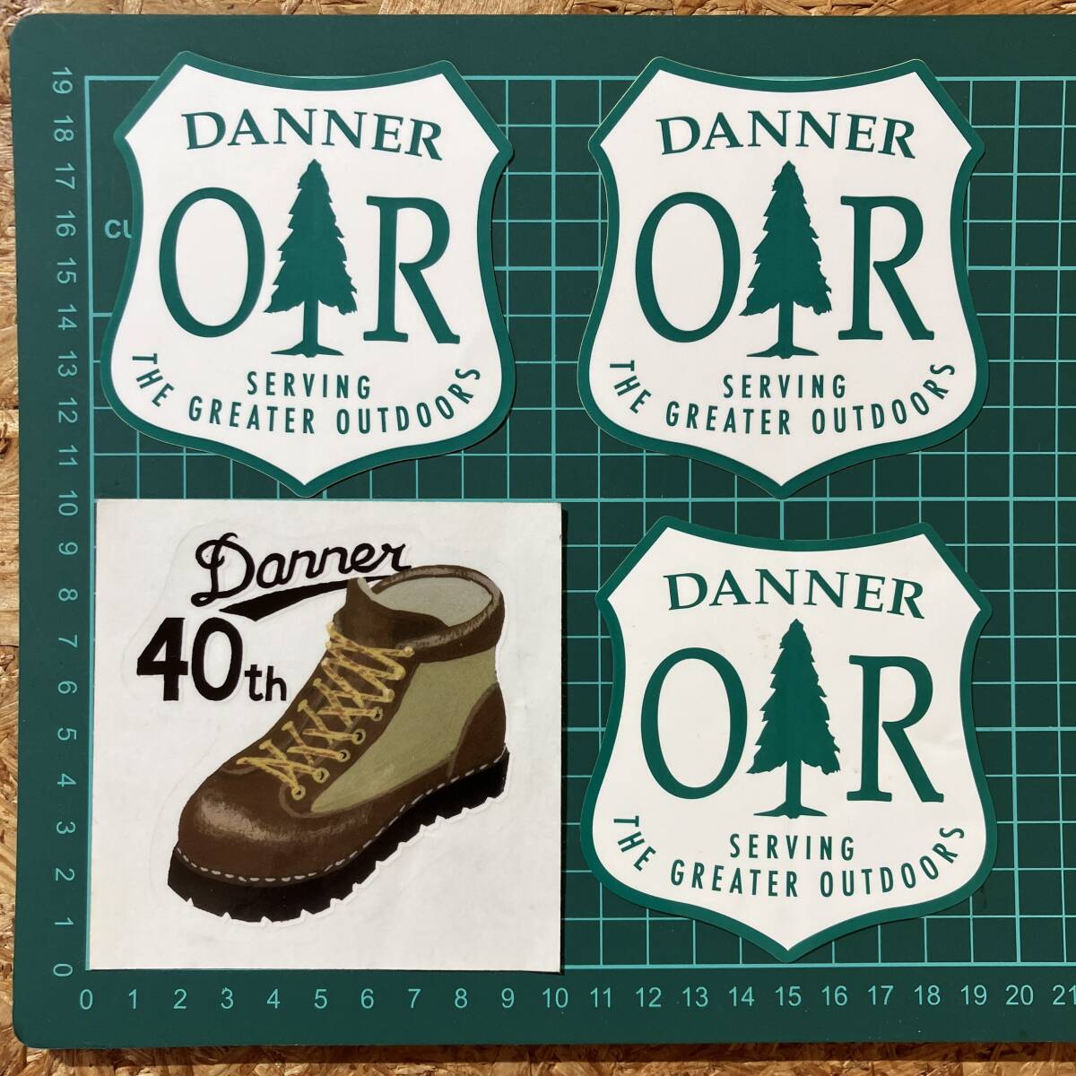 DANNER ダナー 4枚 STICKER ステッカー シール DANNER Light 40th 40周年 ライト