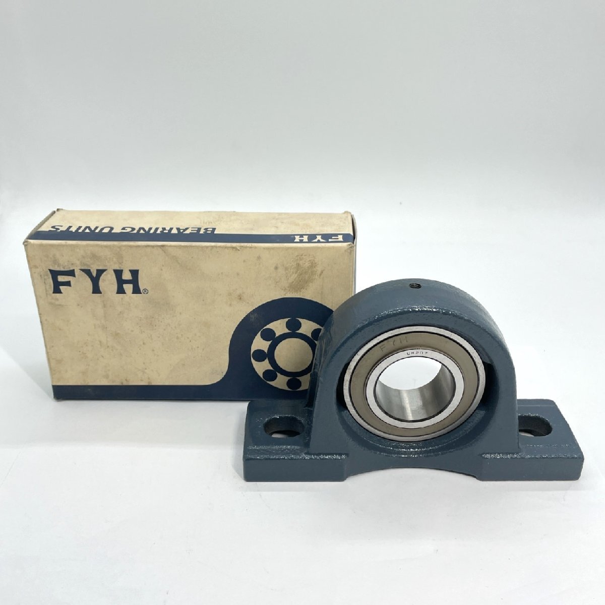 未使用 FYH ピロー形ユニット UKP207J 適用P207 軸径35ｍｍ ベアリング テーパ形【道楽札幌】