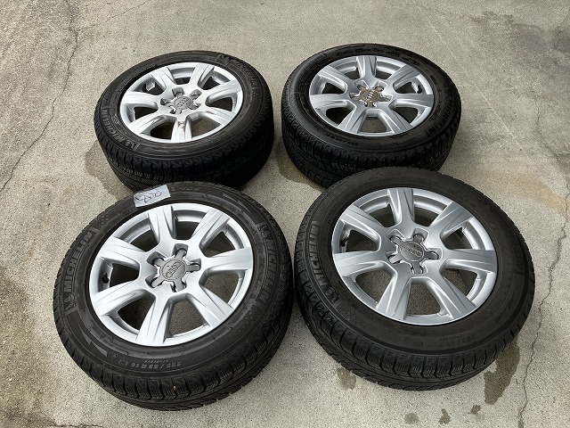 アウディ純正 7.5J-16　ミシュランX-ICE　4本中古