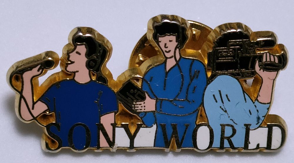 ピンズ　SONY WORLD　ソニー・ワールド マイク ウォークマン ビデオカメラ ARTHUS BERTRAND アルテュス・ベルトラン ピンバッジ ピンバッチ