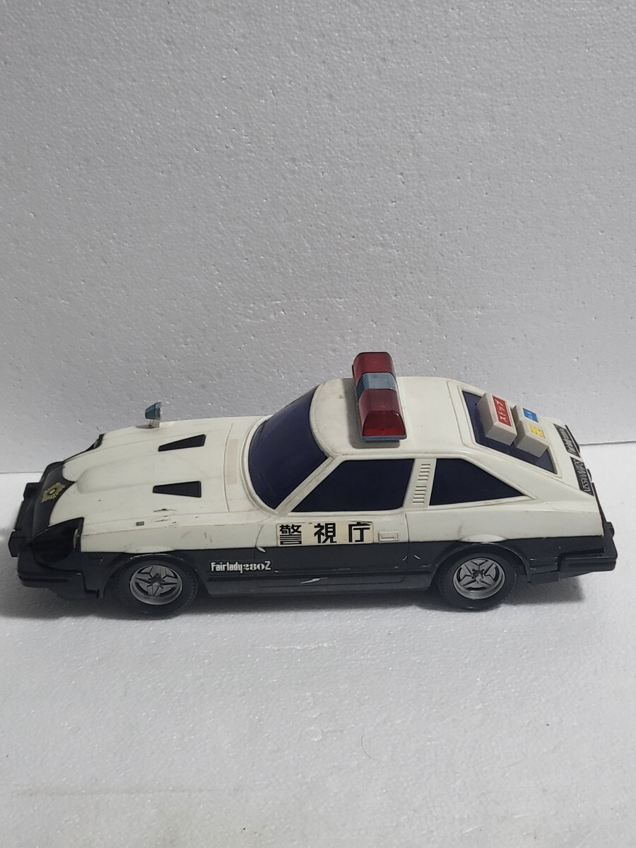 絶版玩具 80年代当時物 マスダヤ パトカー DATSUN FairladyZ フェアレディZ S130Z 現状品 日本製 NISSAN FAIRLADY Z 130Z 約36センチ