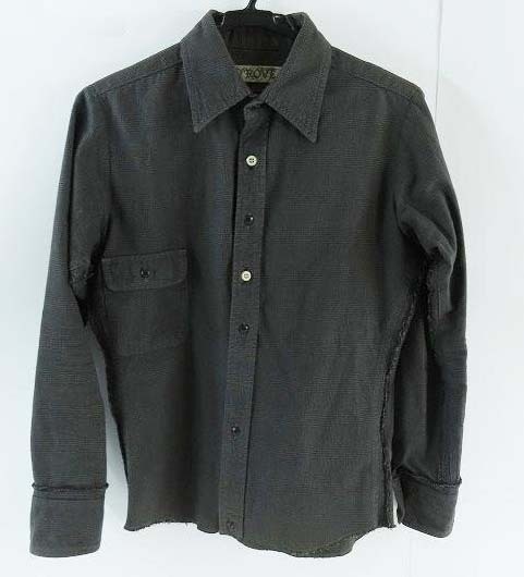 D108/TROVE/トローヴ チェック柄 長袖シャツ 13SHT12 USED加工　美品